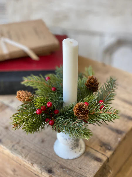 White taper Candle holder