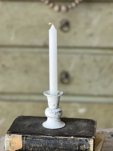 White taper Candle holder